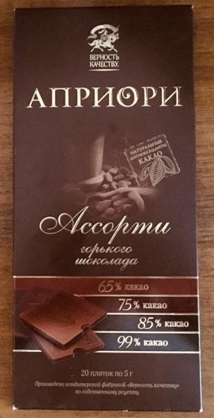 черный шоколад Априори