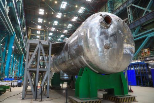 Первый корпус парогенератора для первого блока Курской АЭС-2: на Атоммаше  успешно прошли гидроиспытания