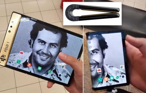 Брат колумбийского наркобарона Пабло Эскобара представил складной смартфон, который можно разрушить лишь с помощью огня